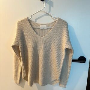 Wilfred Beige V-Neck Sweater